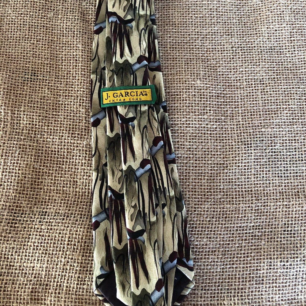 Jerry Garcia Scaly Monster and Blue Man Silk Tie